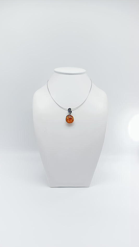 Amber Magic: Unique Drop Pendant