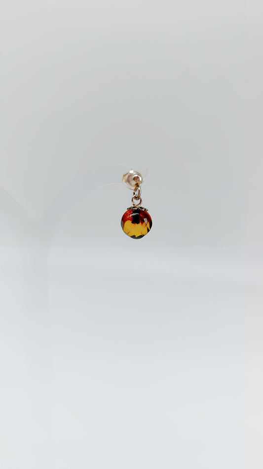 Radiant amber earrings