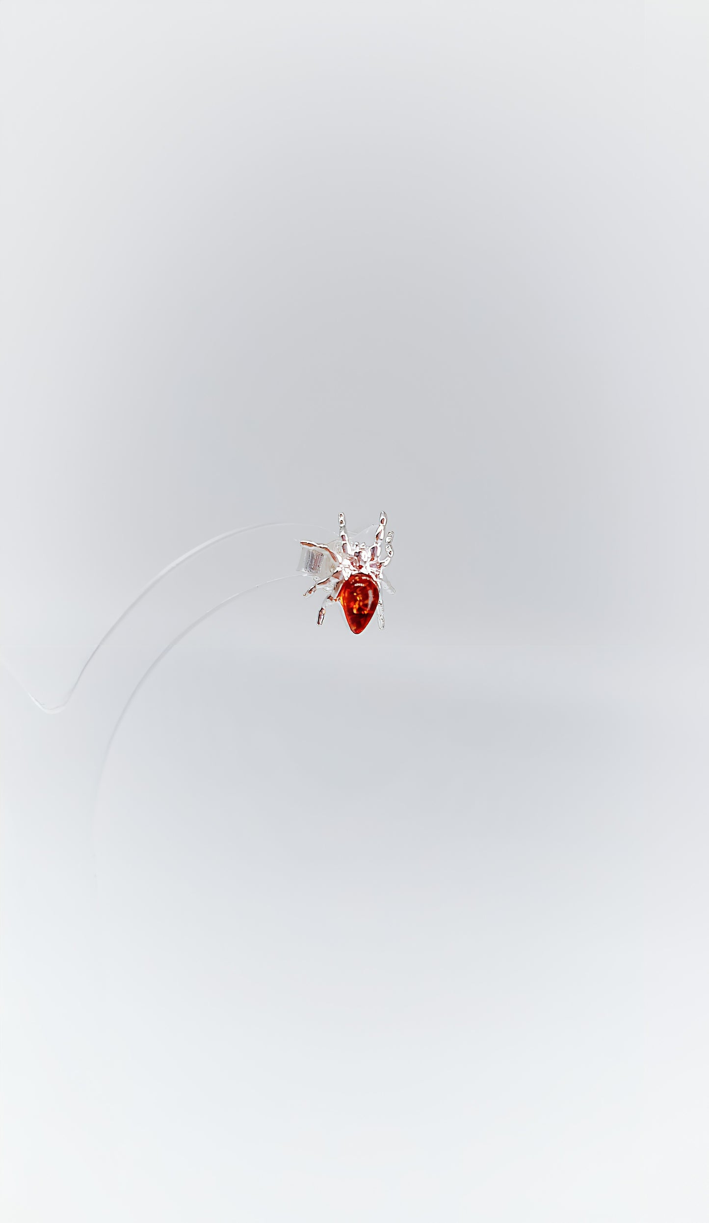 Mystical spiders with golden amber