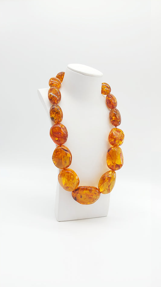 Handmade amber necklace: A truly unique piece