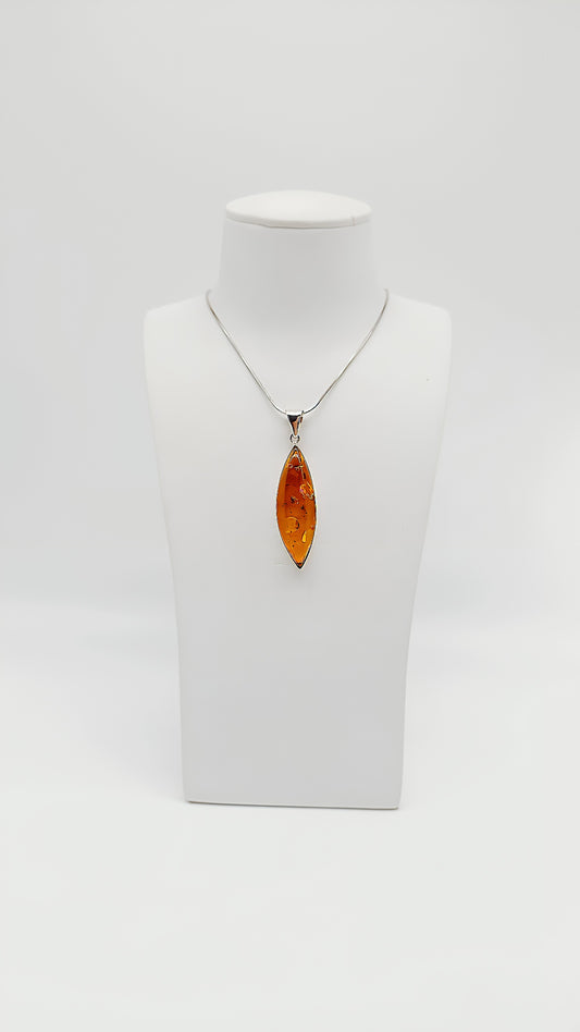 Timeless sophistication: amber & sterling silver