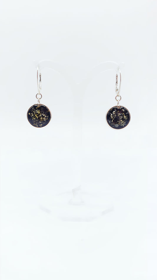 Mystical amber earrings – 925 silver for stylish women