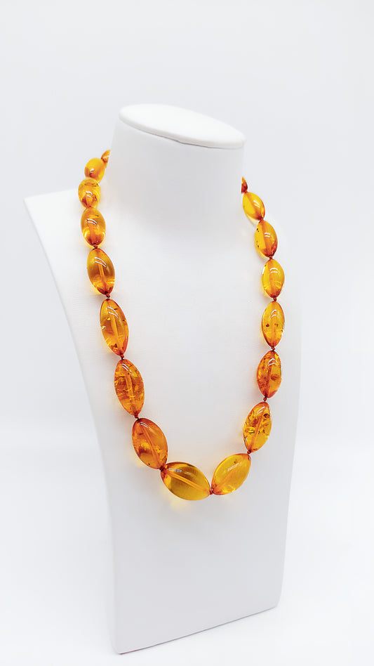Unique amber necklace for women
