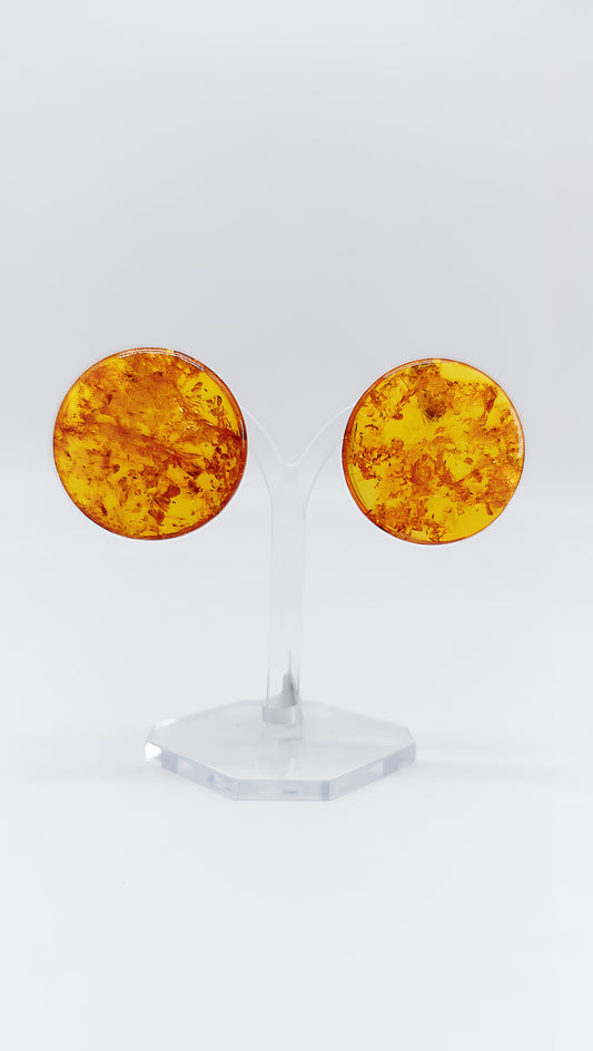 Unique earrings made of precious silver