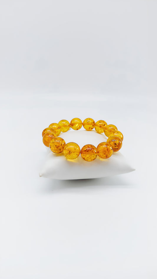 Radiant amber bracelet