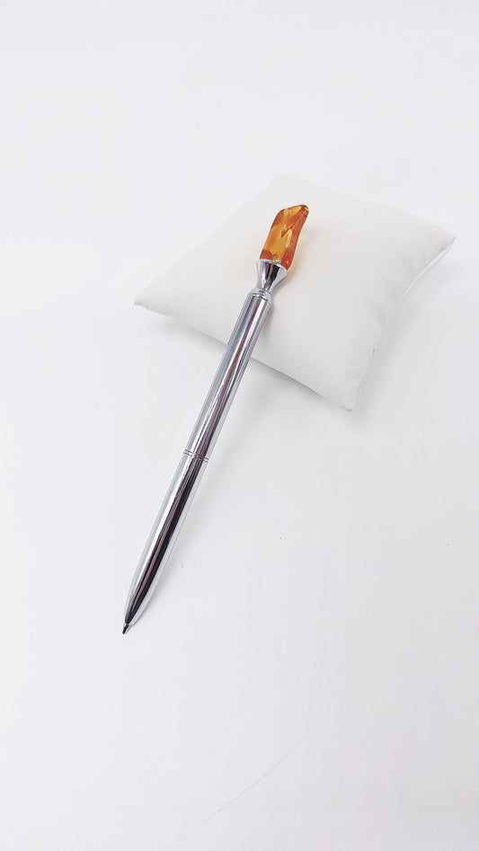 Exclusive ballpoint pen – real amber as an eye-catcher