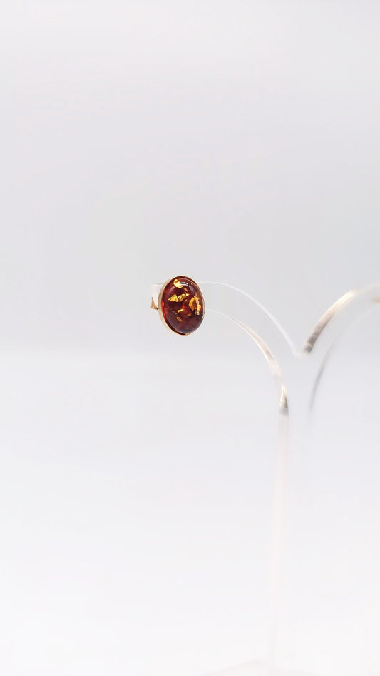 Amber earrings: Brilliant beauty in gold