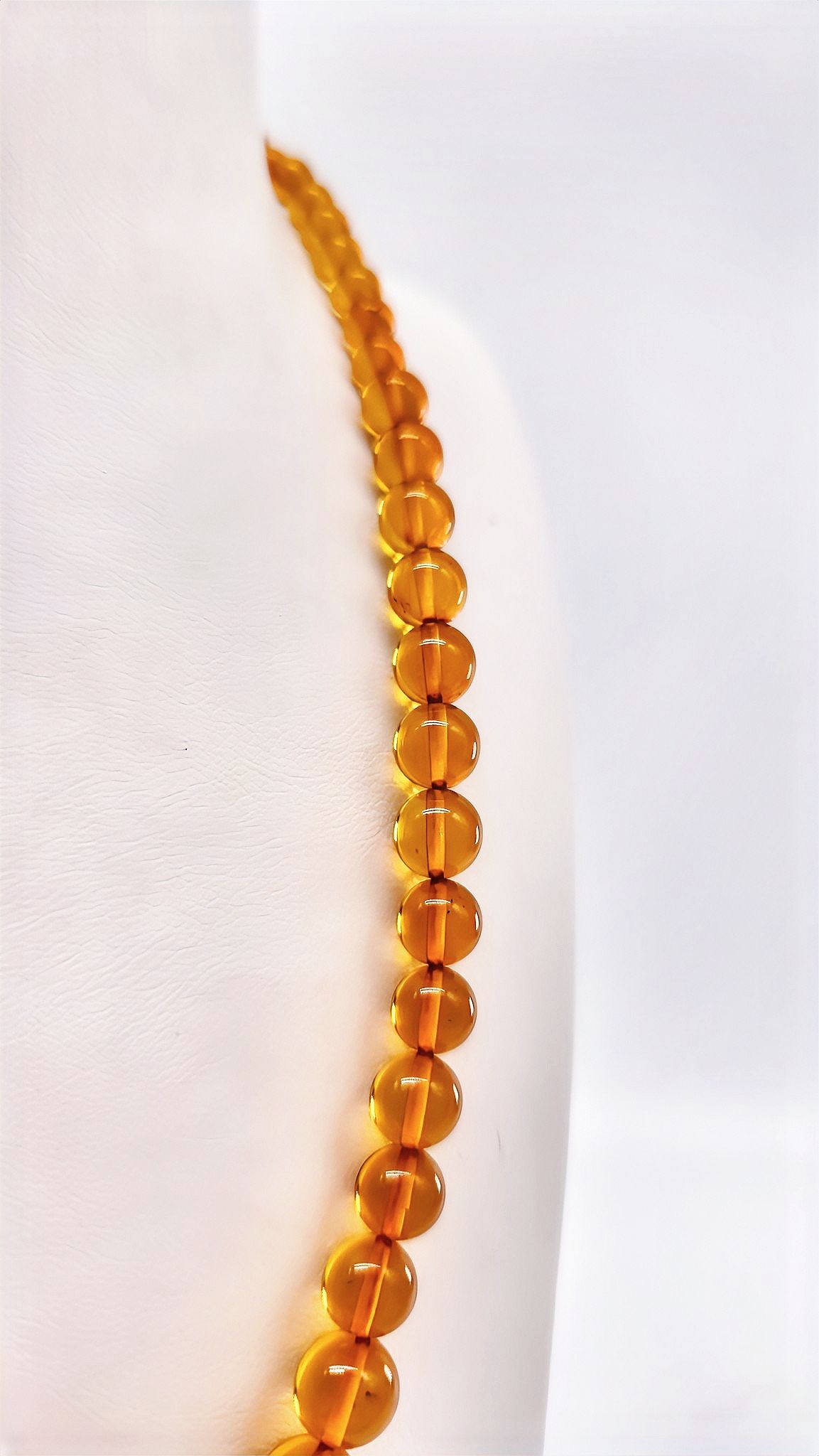 Damenkette aus Bernstein – Edles Design mit Schraubverschluss