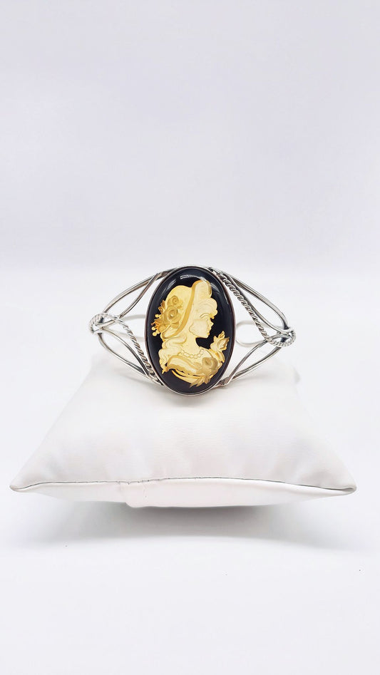 Women's bracelet - 16 cm, artistic natural stone design
