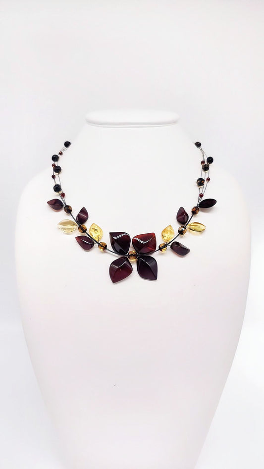 Handmade amber necklace – 50 cm