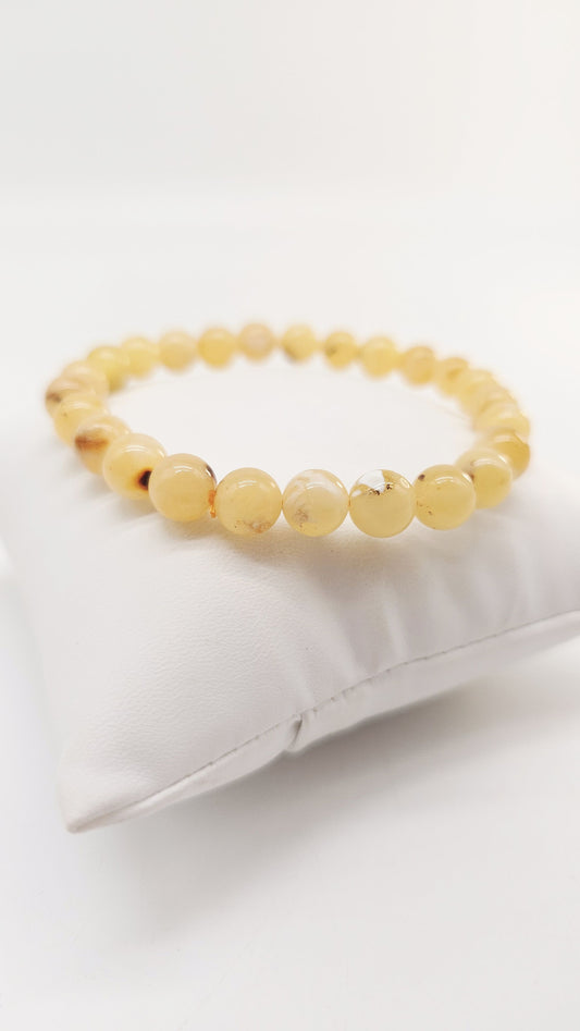 Women's bracelet natural stone – noble amber look