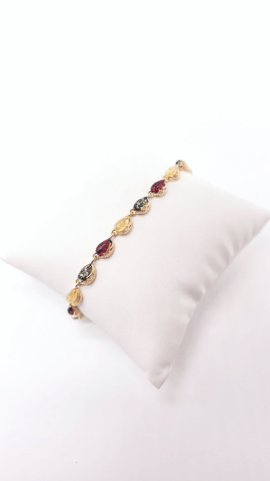 Amber drop bracelet – fine women’s jewelry