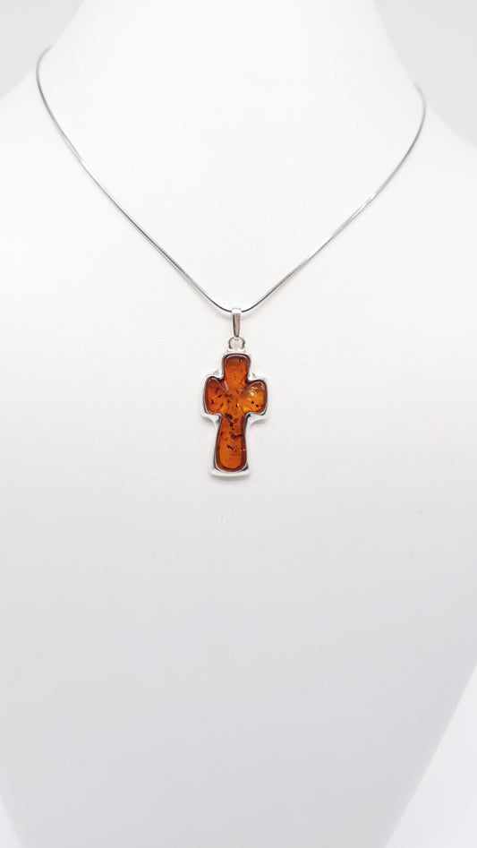 Cross pendants for women & men – amber jewelry