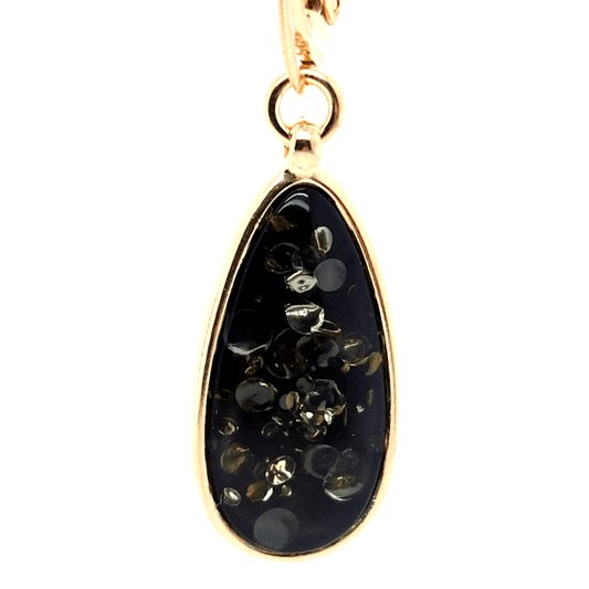 Klassische Bernstein Ohrringe vergoldet Damen