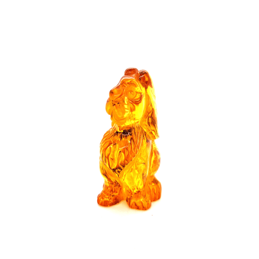 Bernstein Hase geschnitzt Sammlerfigur Unikat