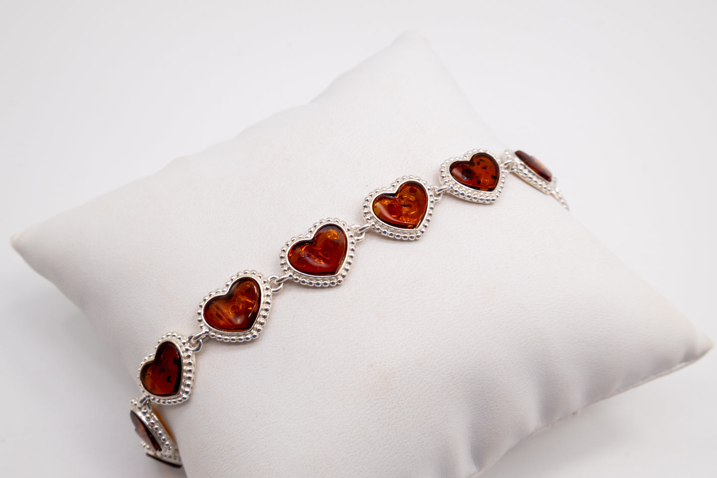 Liebe Armband mit Bernstein – 925 Silber Schmuck