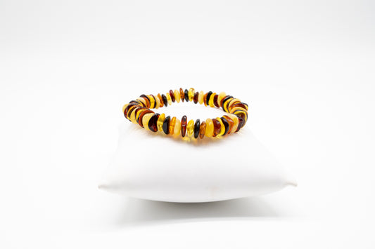 Amber bracelet brown-yellow – elegant everyday companion