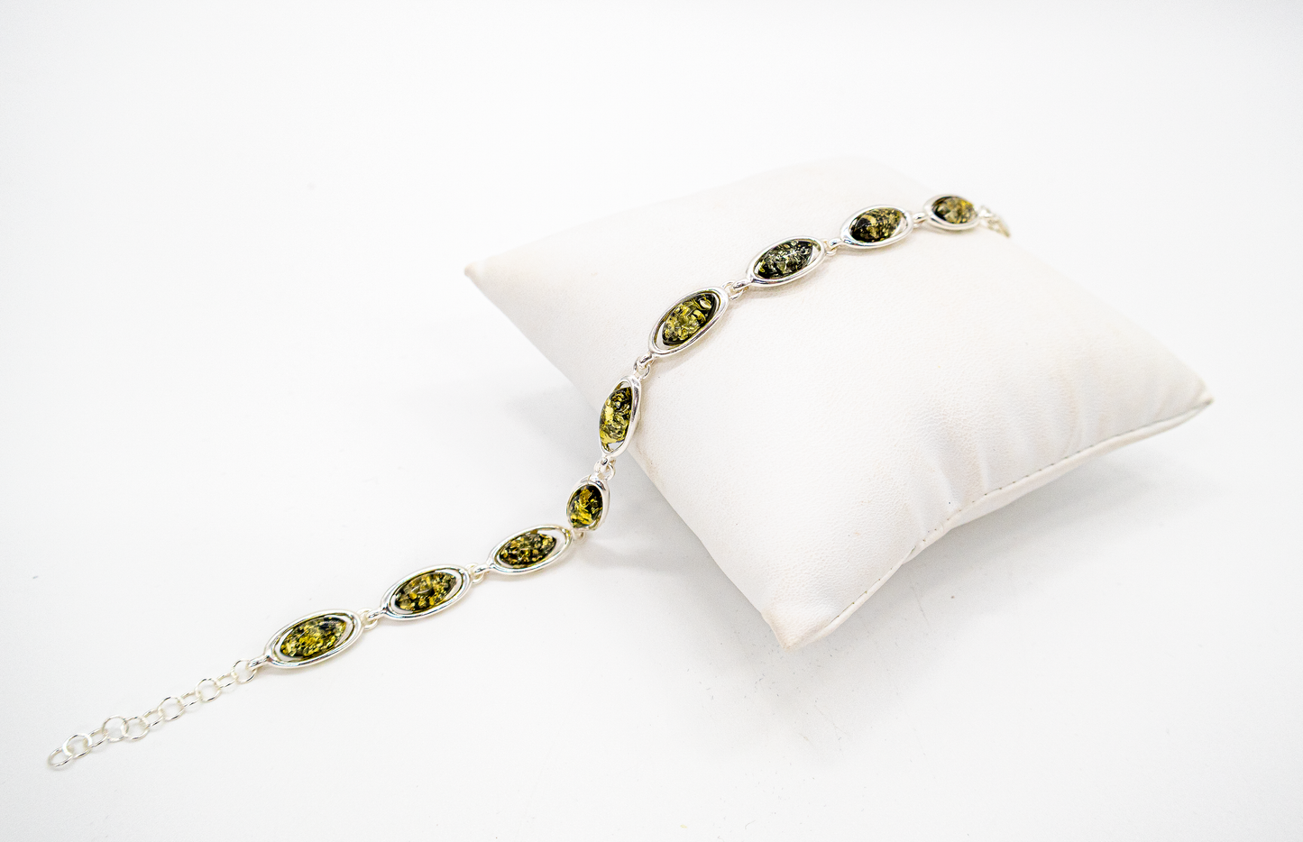 Exklusives Bernsteinarmband mit Karabinverschluss