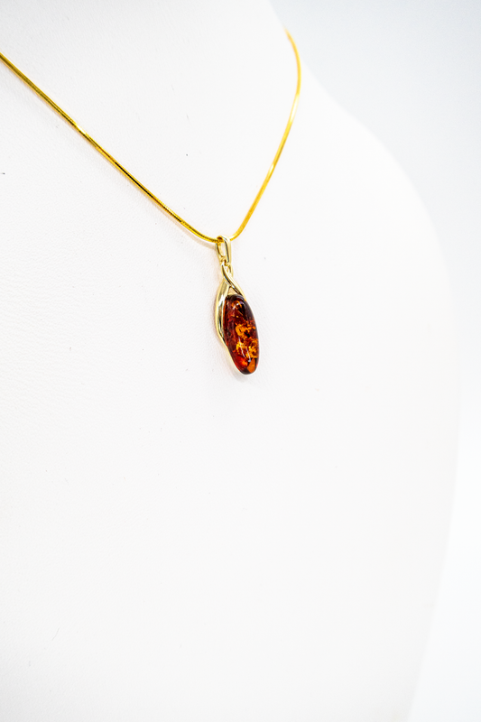 Classic cognac amber pendant – buy online now