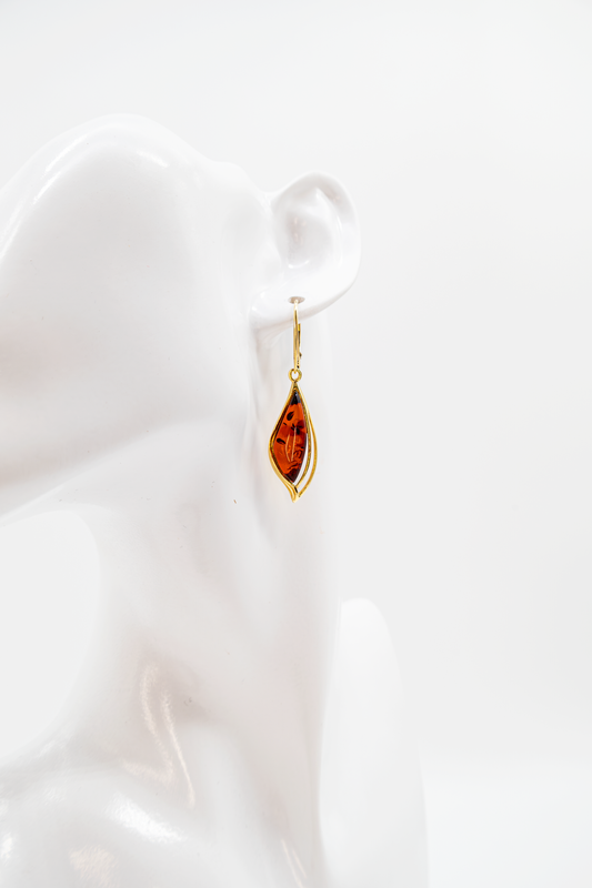 Jewelry gift idea for women – elegant amber earrings