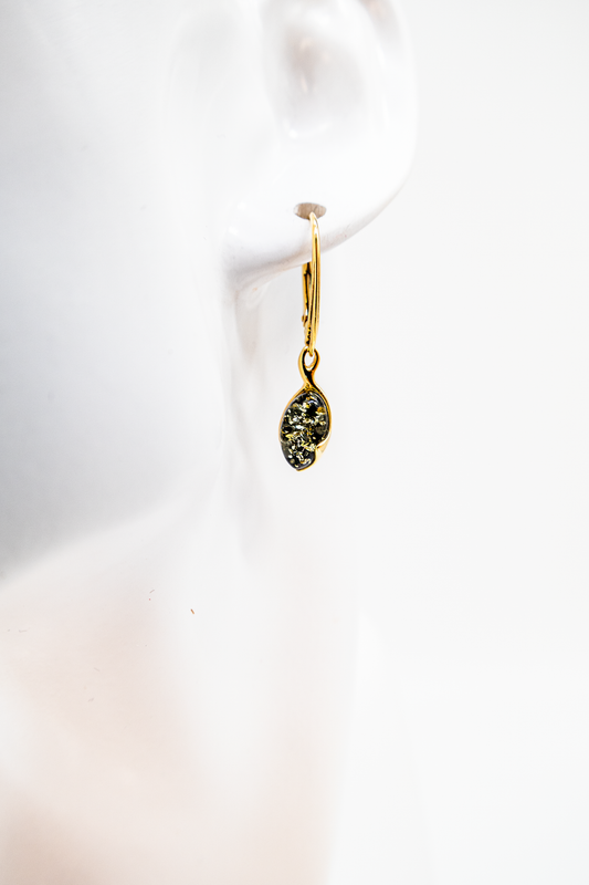 High-quality amber earrings – exclusive earrings for women