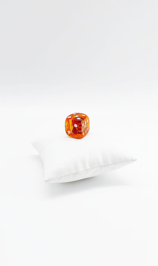 Souvenir cube with genuine natural amber – handmade