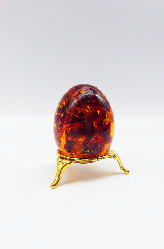 Decorative amber ball – unique natural work of art