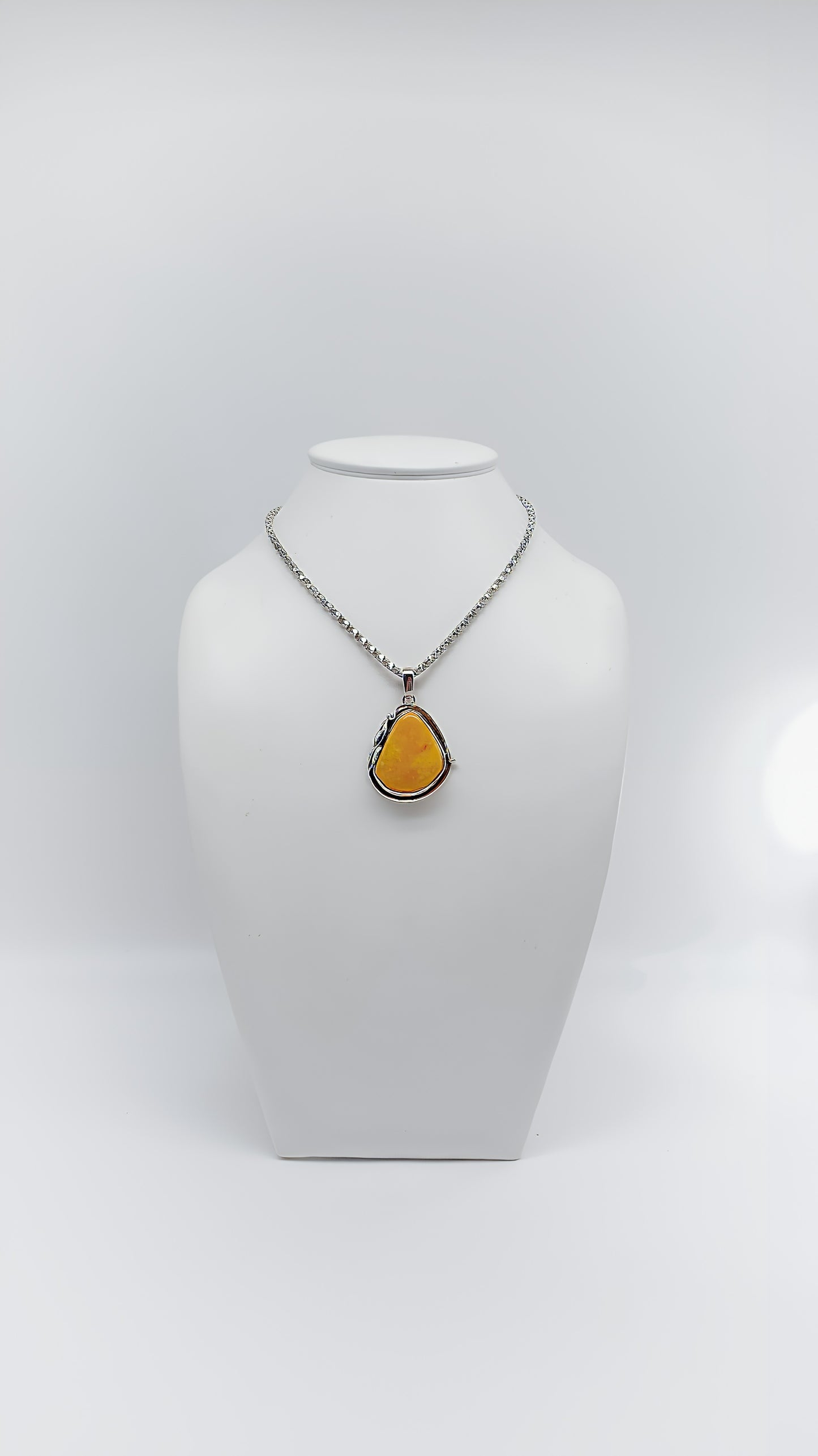 Amber Shine: Unique Drop Pendant