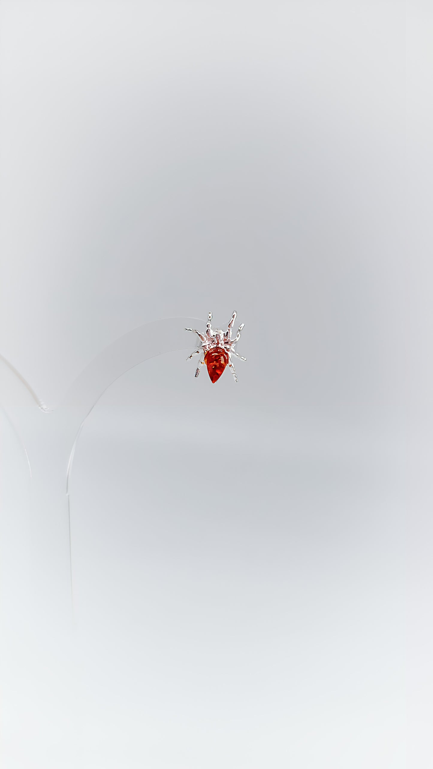 Mystical spiders with golden amber