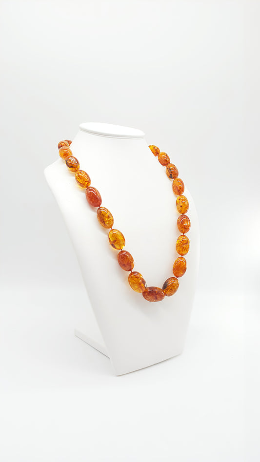 Exclusive chic: unique amber necklace