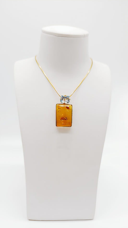 Golden elegance meets amber