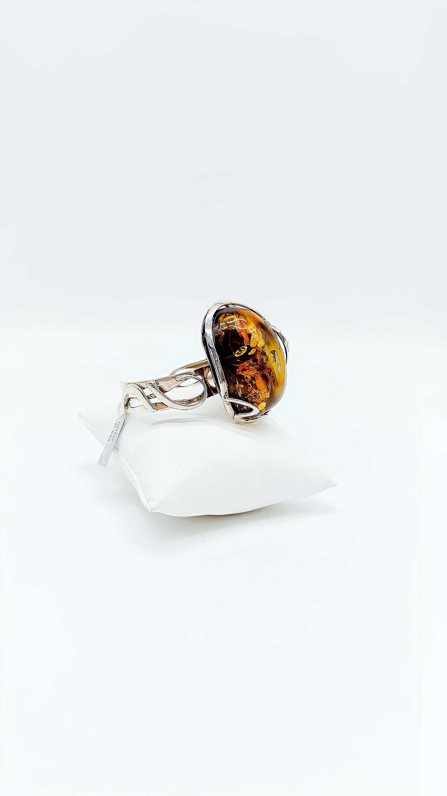 Bernstein-Armspange – Eleganter Silberschmuck für Damen