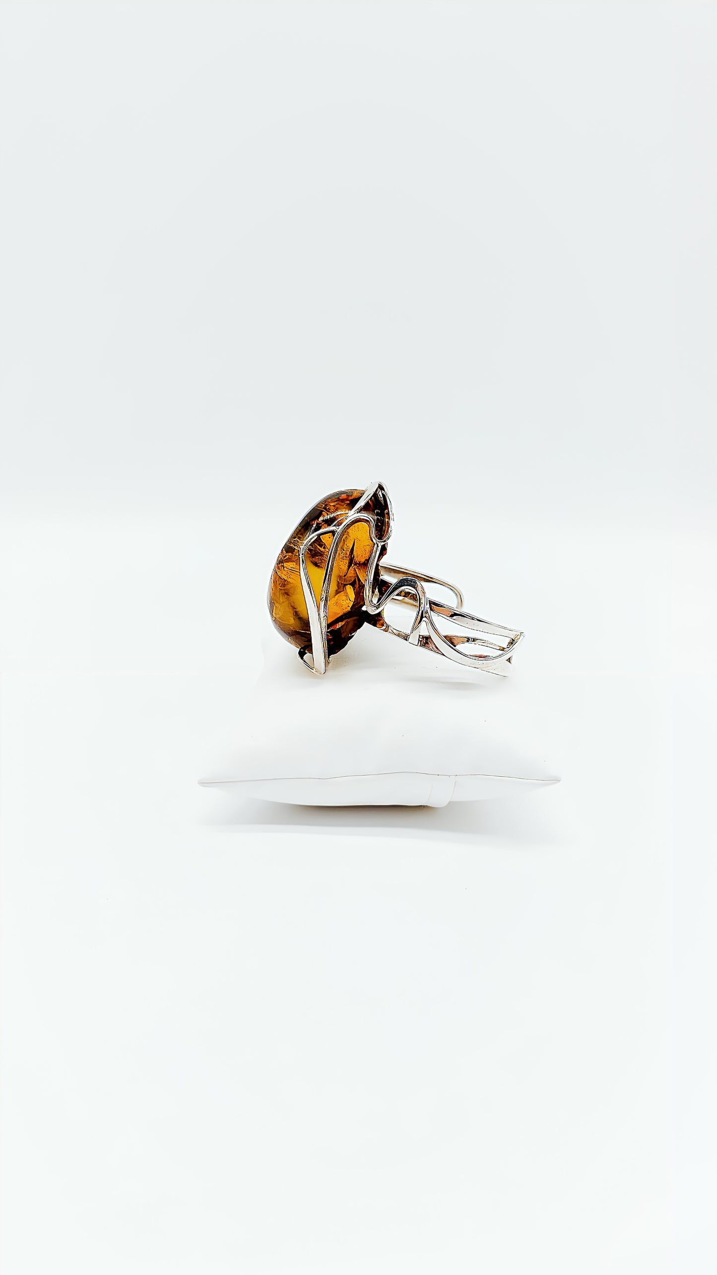 Bernstein-Armspange – Eleganter Silberschmuck für Damen