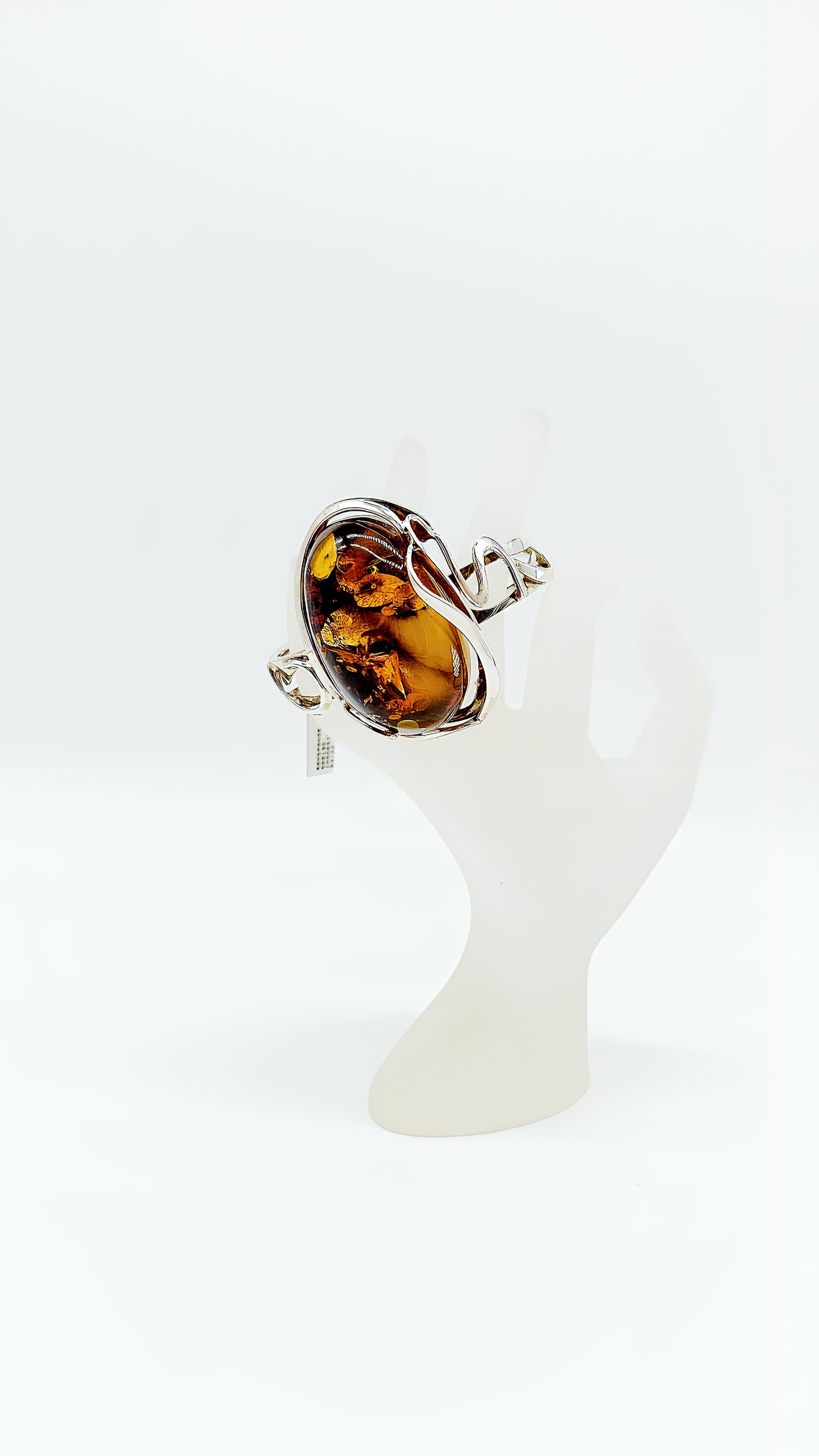 Bernstein-Armspange – Eleganter Silberschmuck für Damen