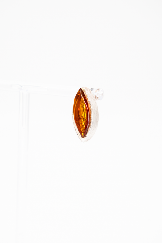 Amber earrings 925 silver – gift idea for women