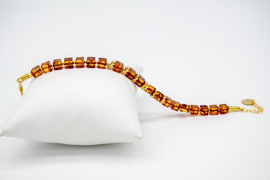 Natural amber bracelet 19+3 cm – elegant bracelet