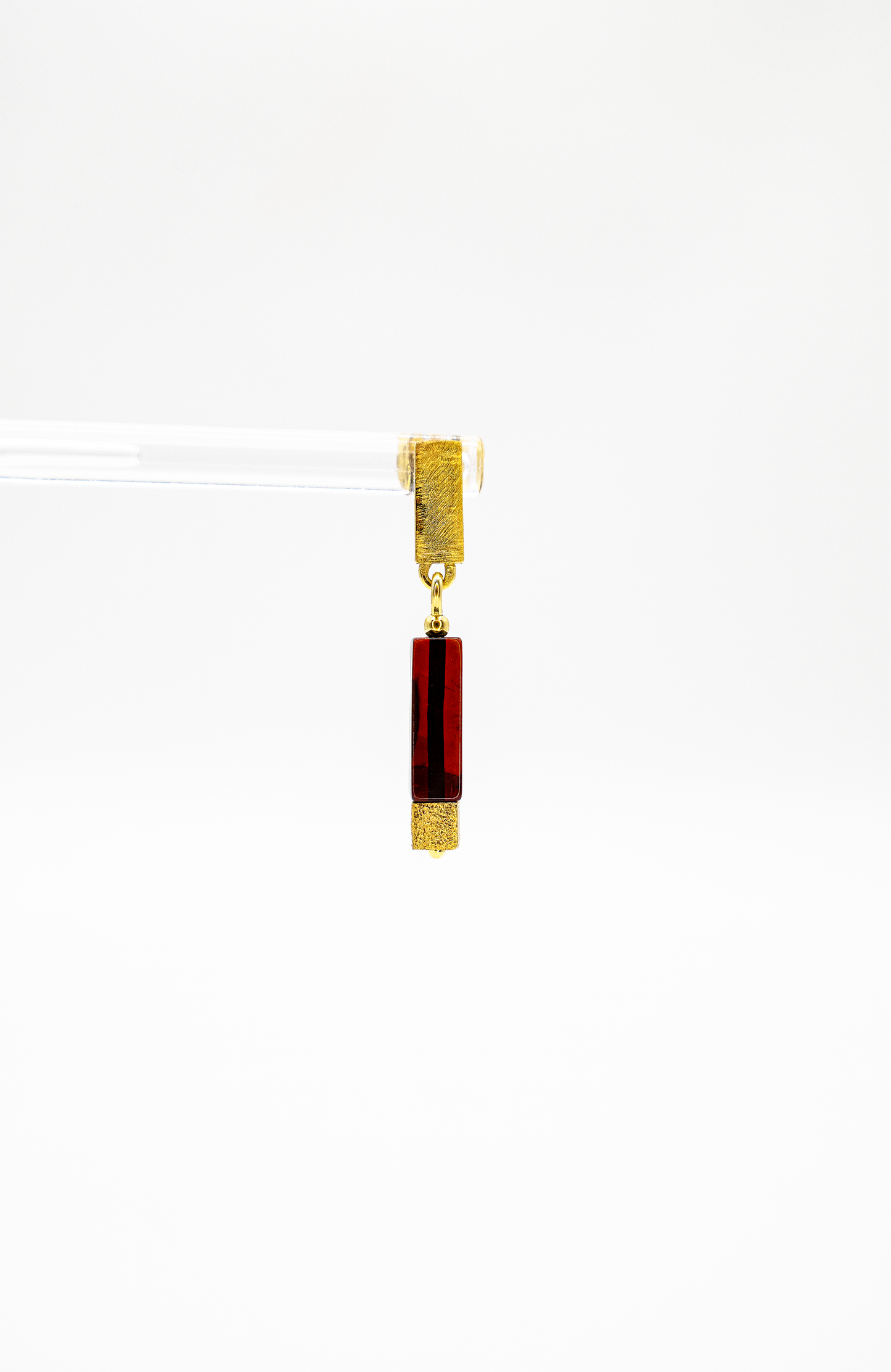 Rectangular amber earrings – elegant & unique