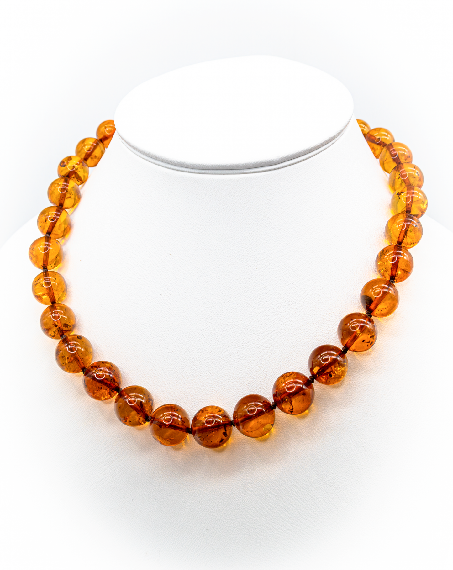 Edle Bernsteinkette Honigfarben Unikat