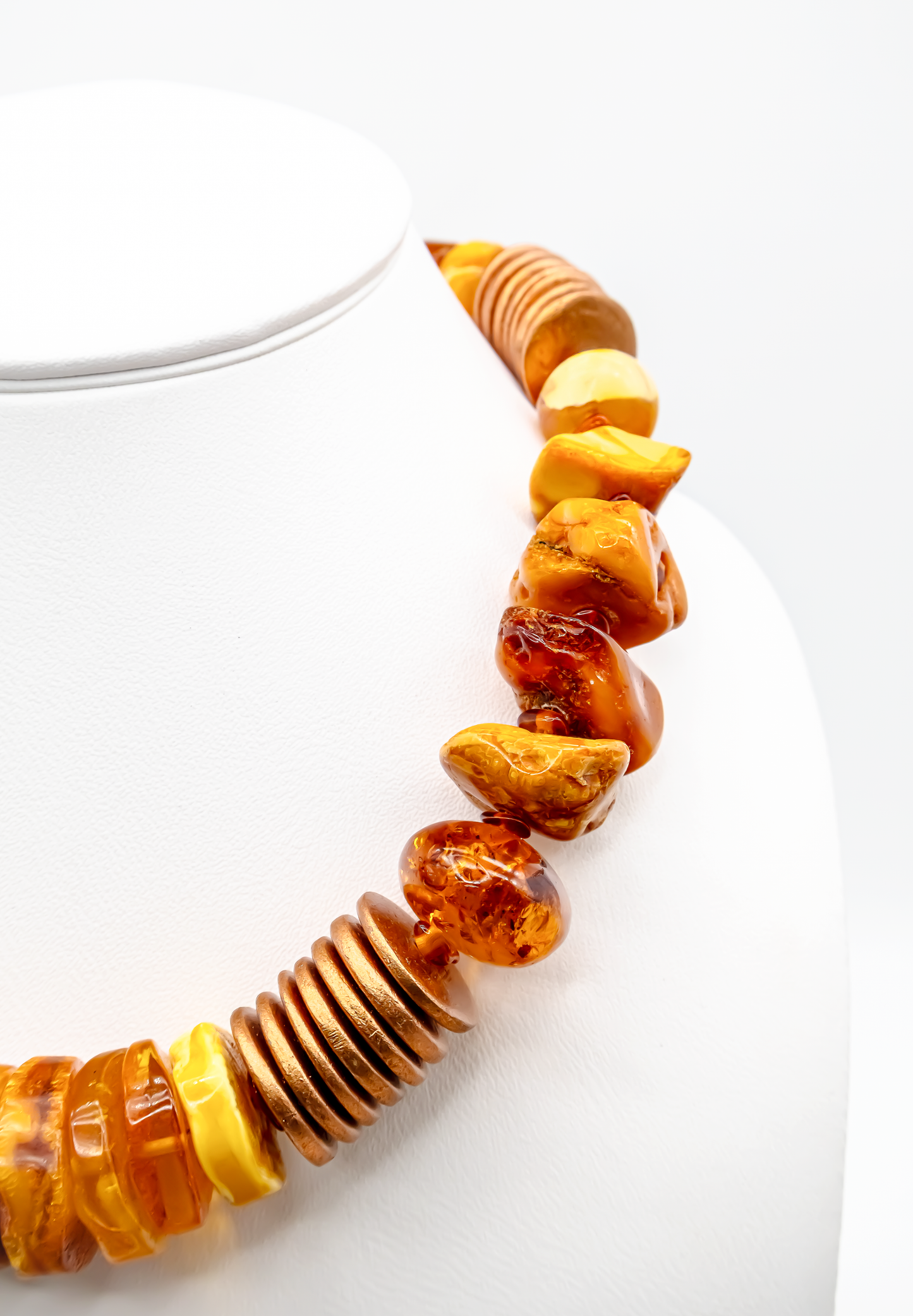 Echt Bernstein Kette Handgefertigtes Unikat