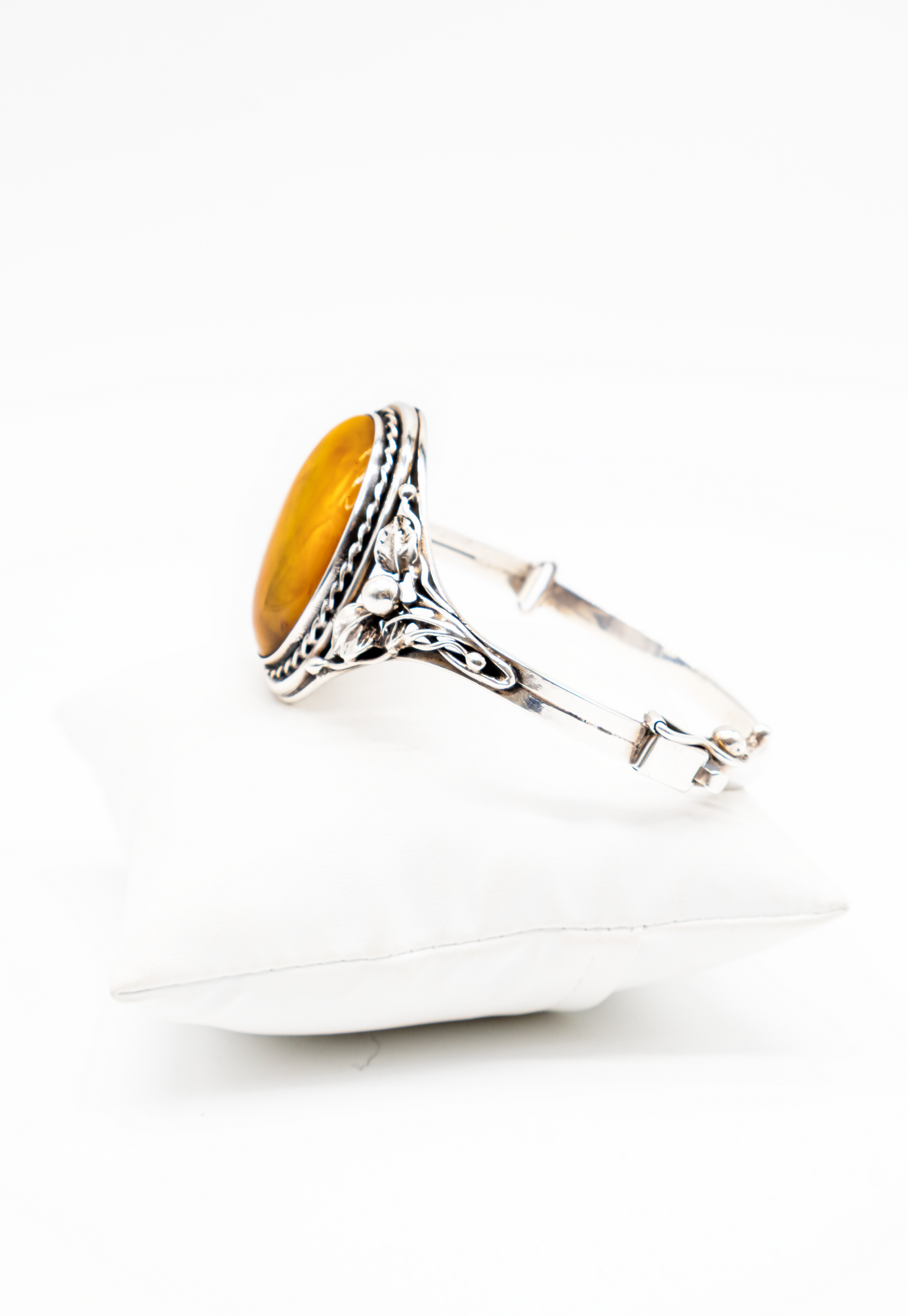 Honiggelber Buttercotch Bernstein Armreif Einzelstück für Damen