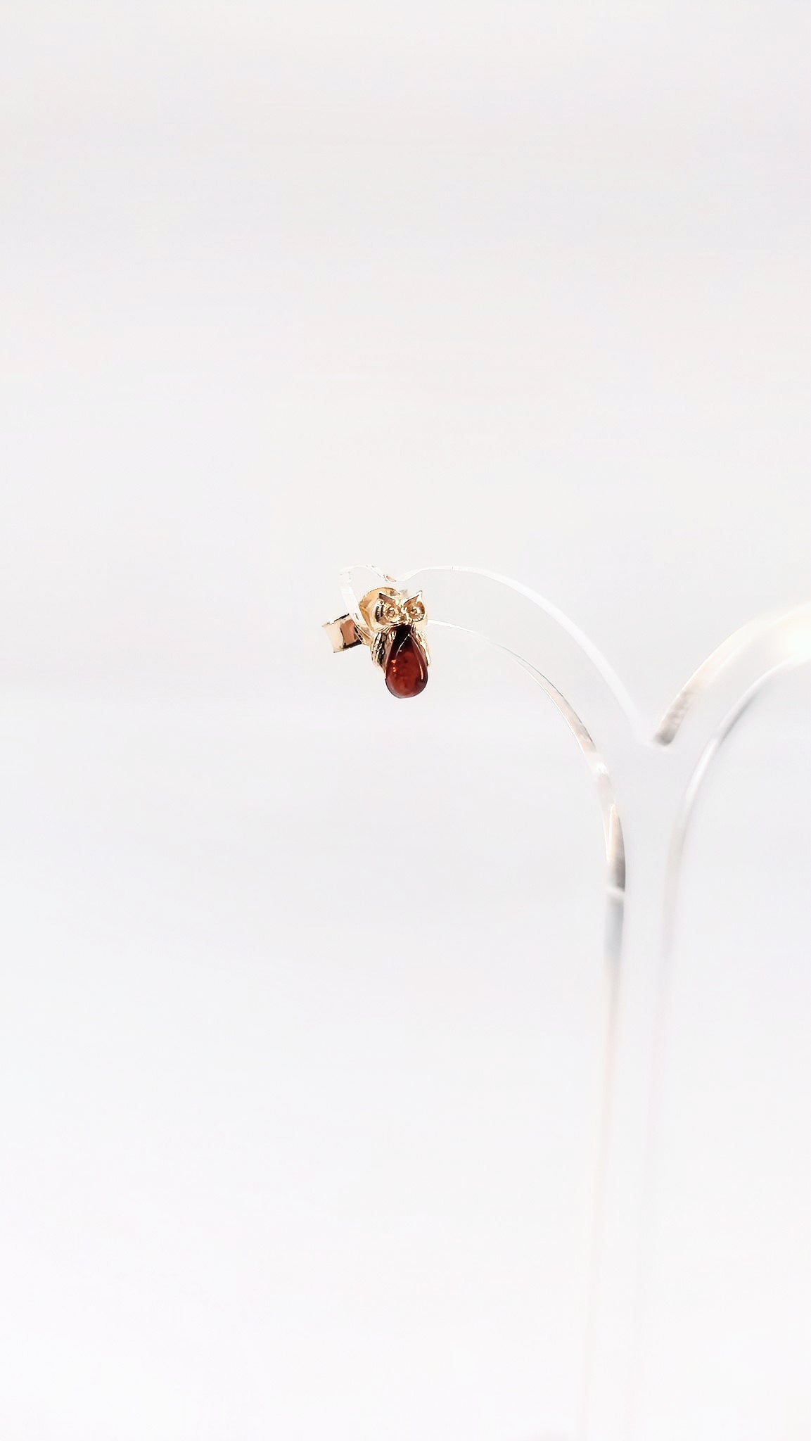 Verspielte Eulen-Ohrstecker für Kinder aus vergoldetem Silber