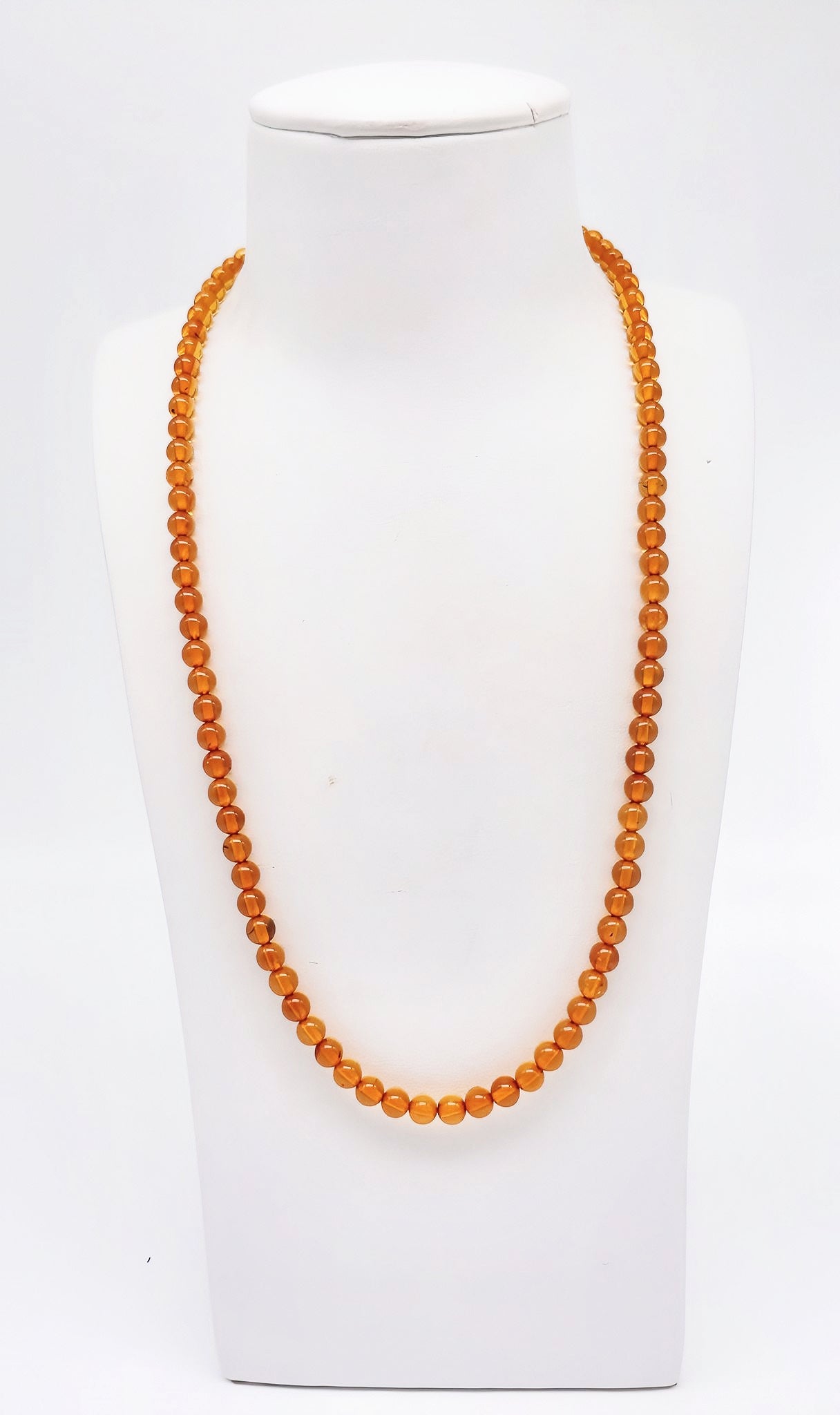 Filigrane Bernstein Kette mit elegantem Verlauf