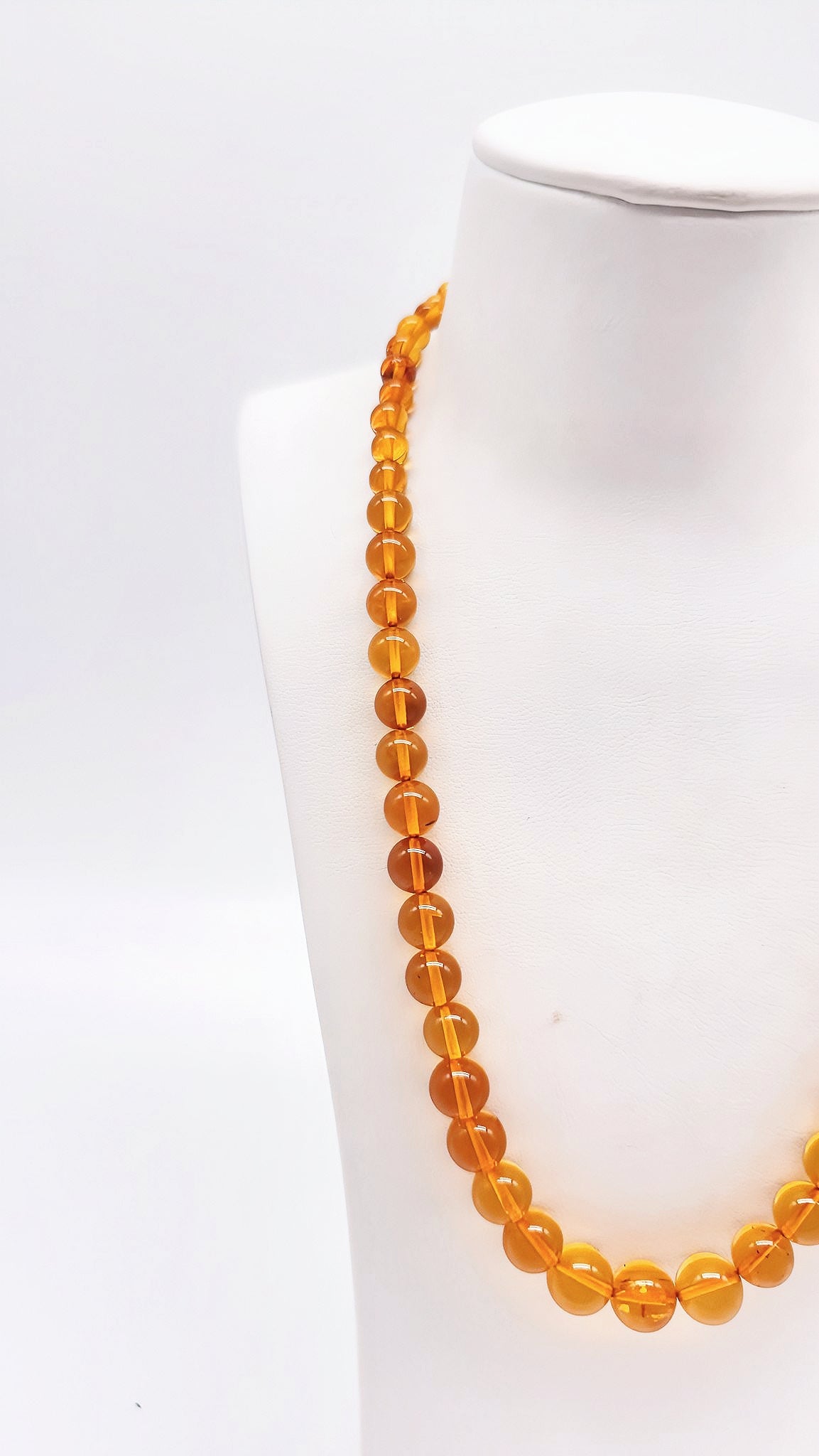 Damenkette aus Bernstein – Edles Design mit Schraubverschluss