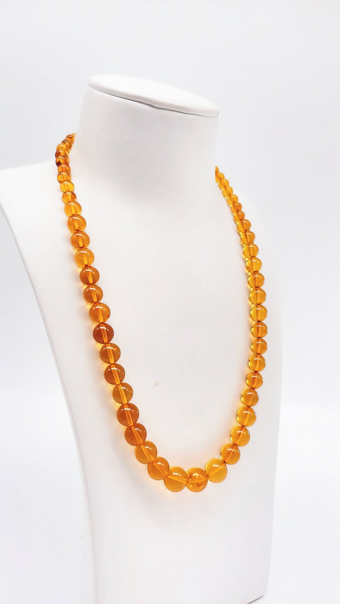 Damenkette aus Bernstein – Edles Design mit Schraubverschluss