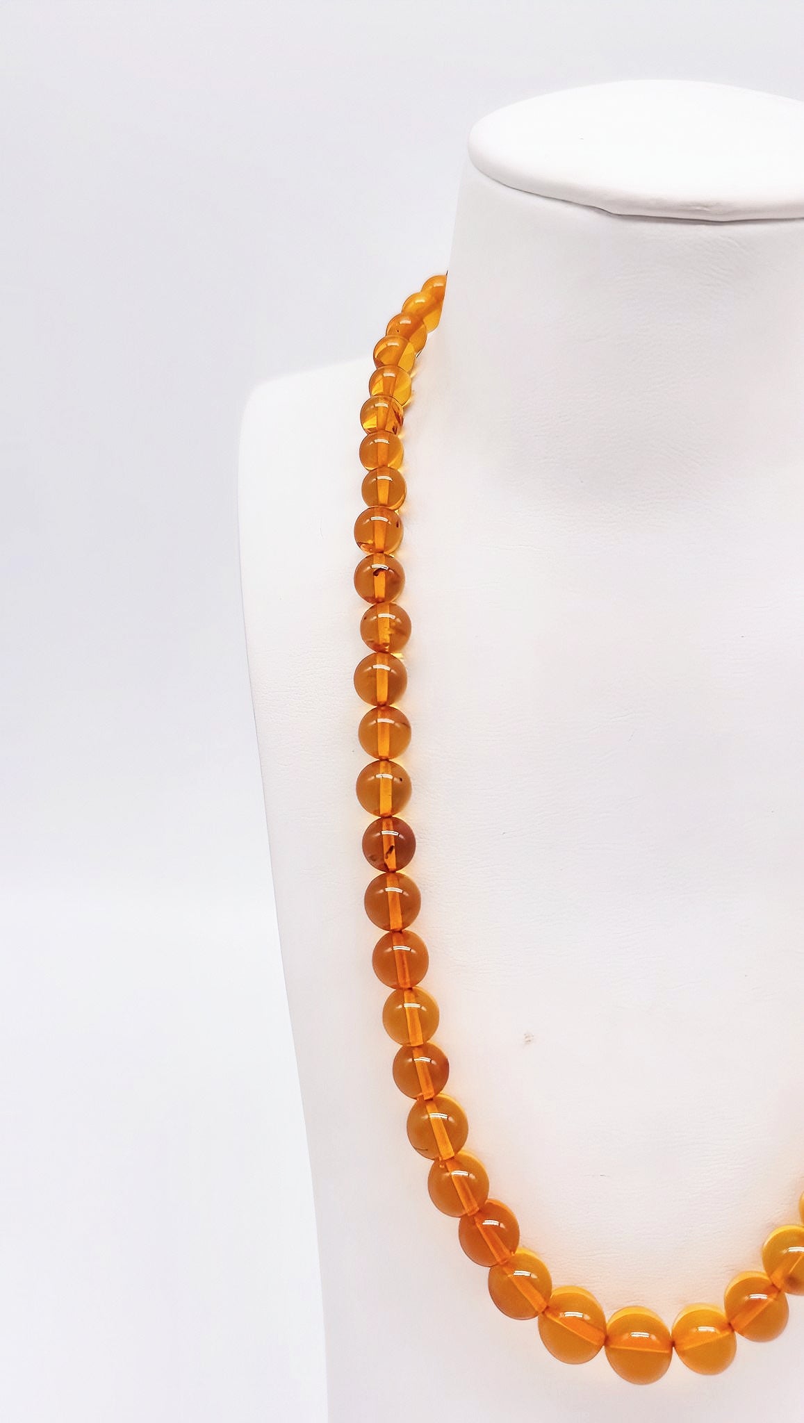 Damenkette aus Bernstein – Edles Design mit Schraubverschluss