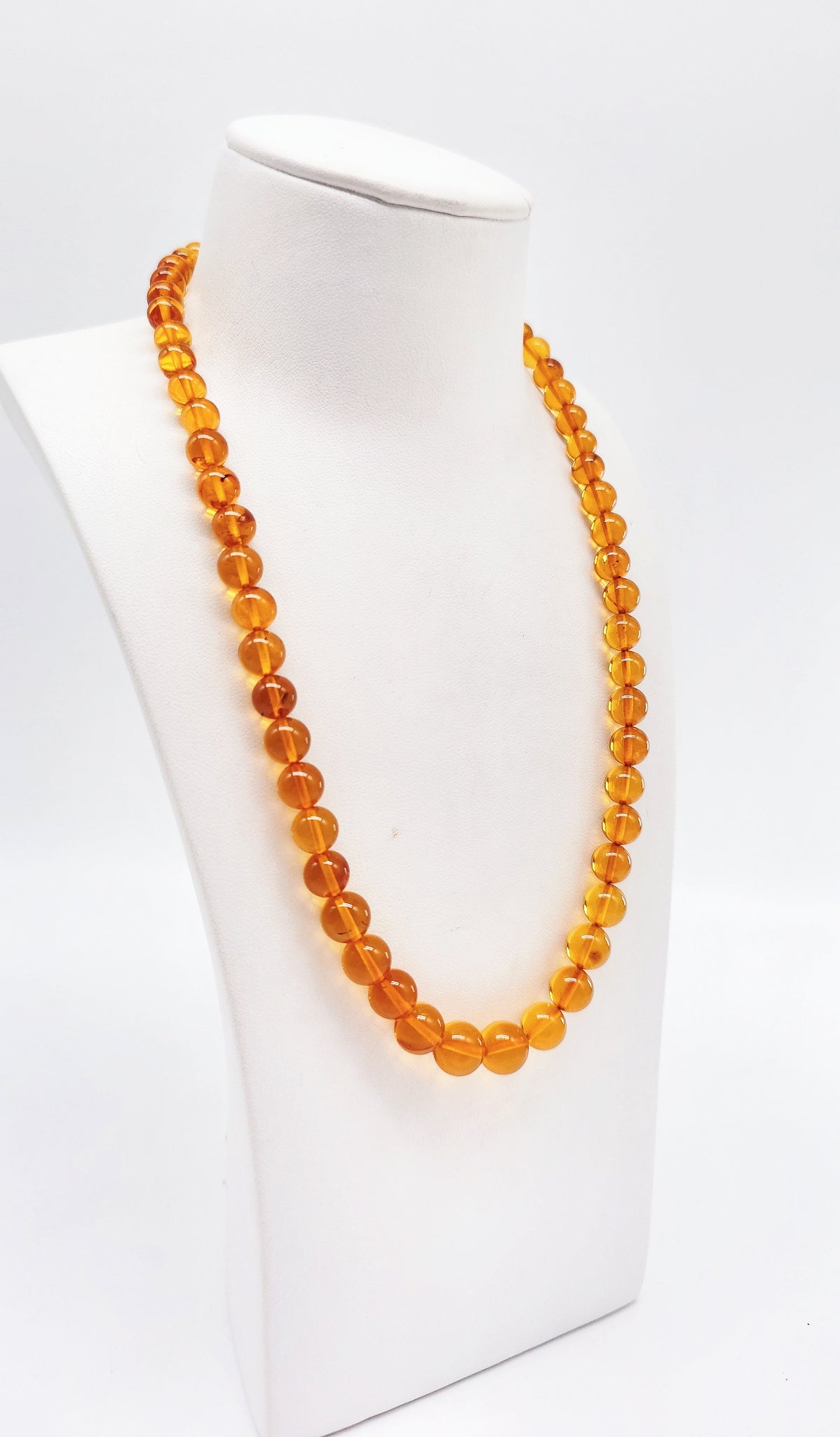 Damenkette aus Bernstein – Edles Design mit Schraubverschluss