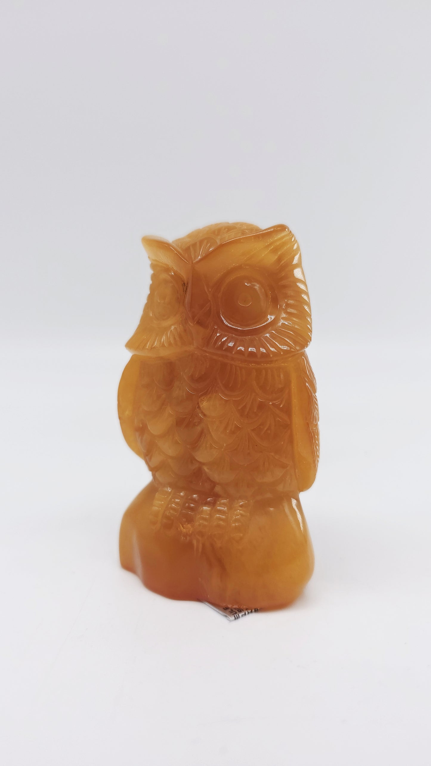 Bernsteinfigur Eule groß 8 cm – Symbol für Weisheit & Schutz