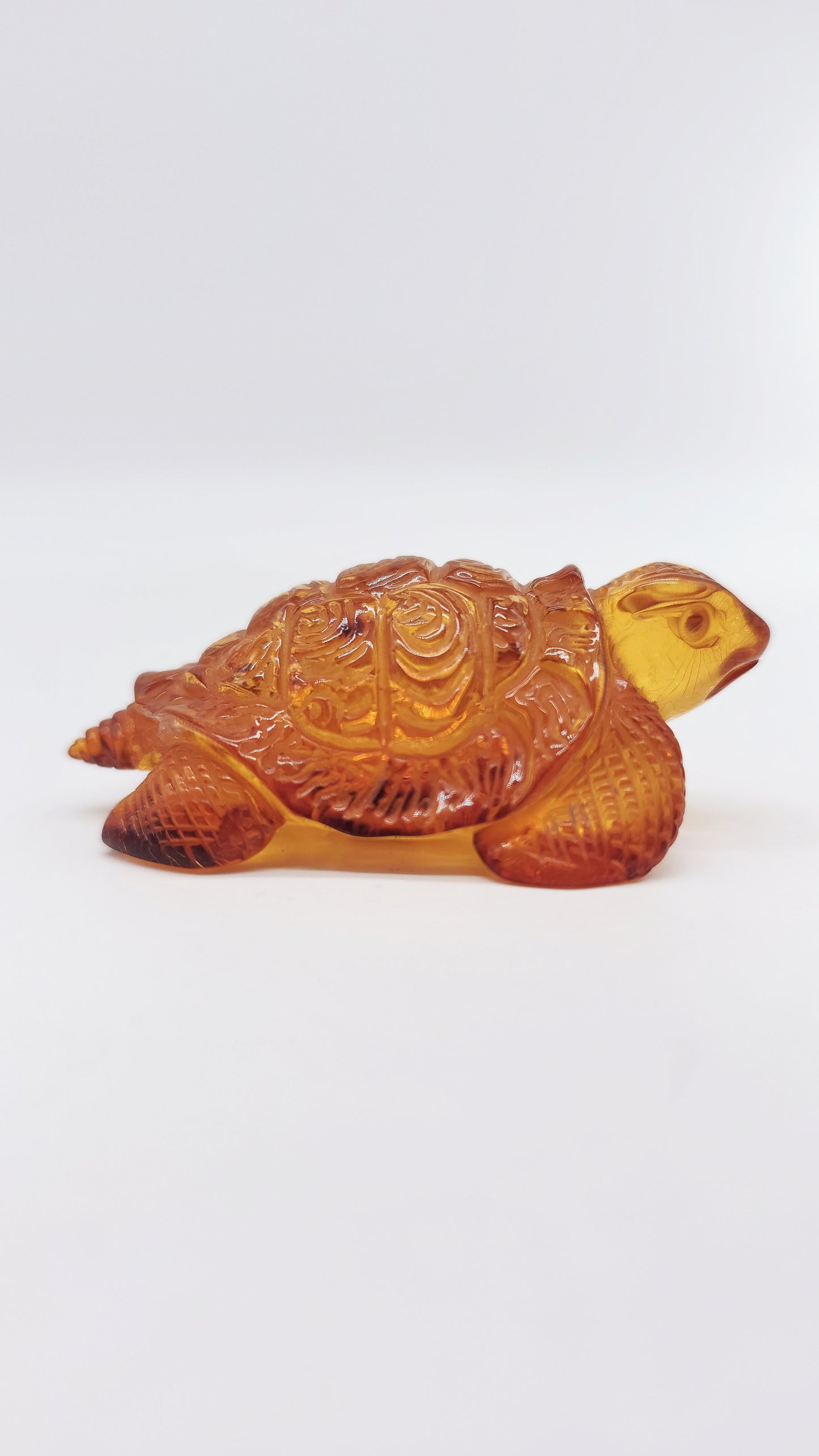 Glücksbringer Schildkröte aus Bernstein – Symbol für Stabilität