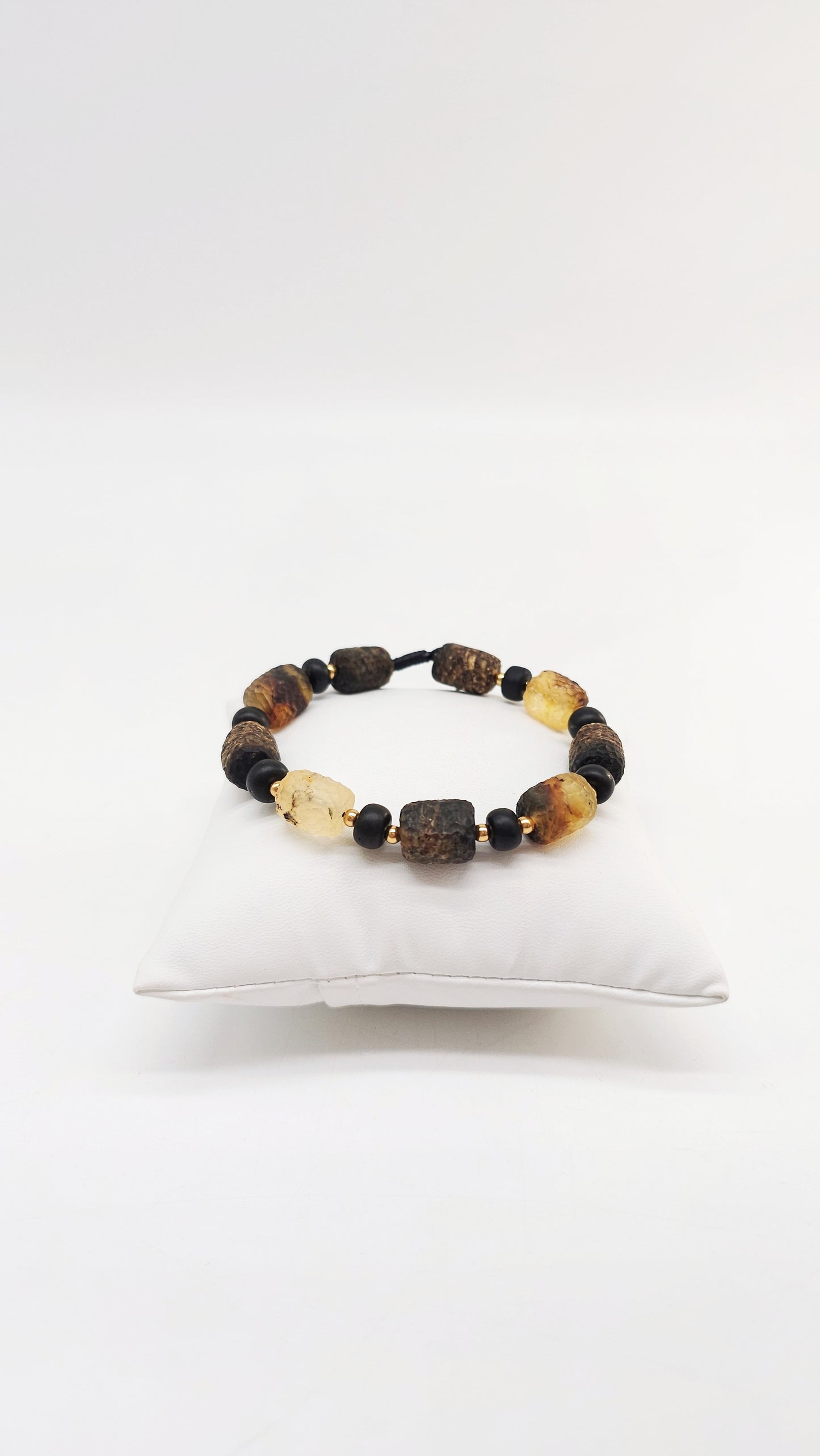 Rustic amber bracelet – for women & men