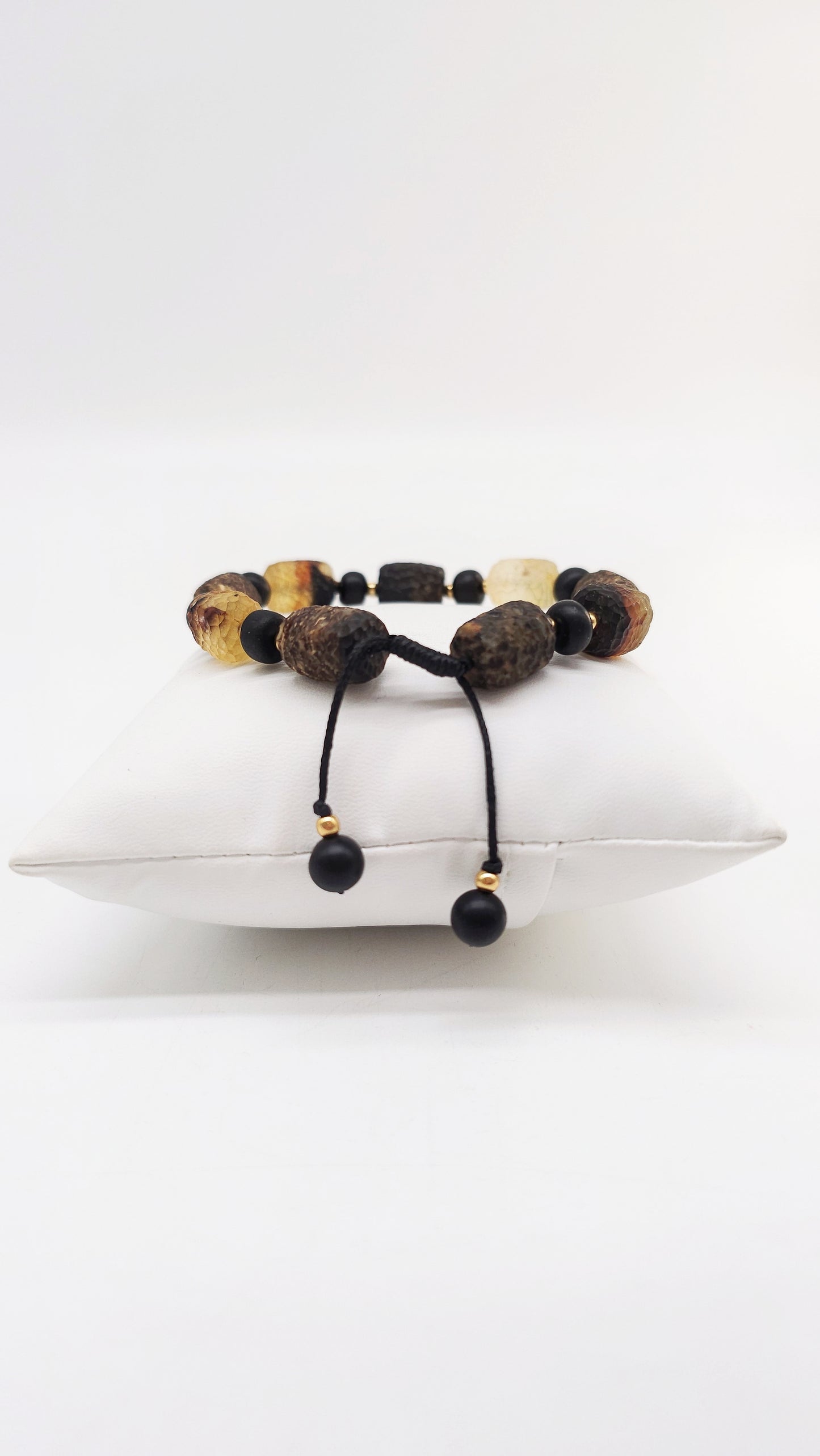 Rustic amber bracelet – for women & men